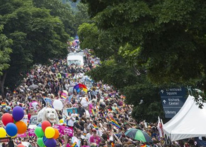 Arkansas Population gathering Pride Parade Festival