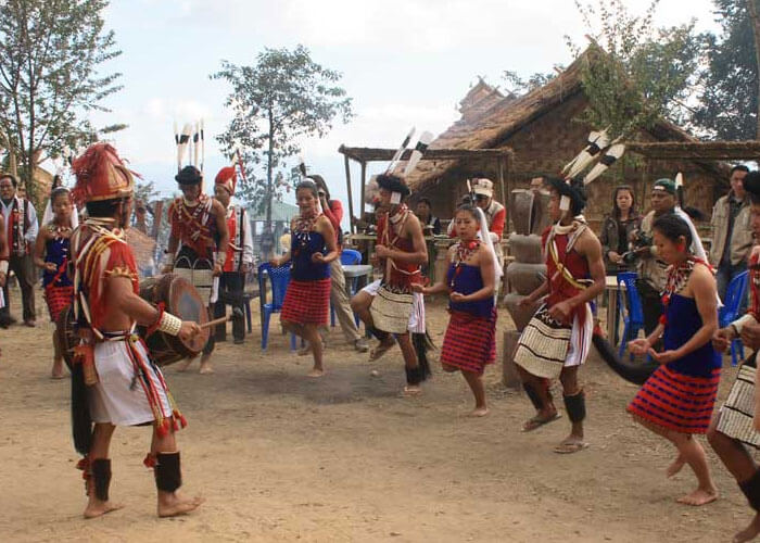 Nagaland Population celebrating Moatsu